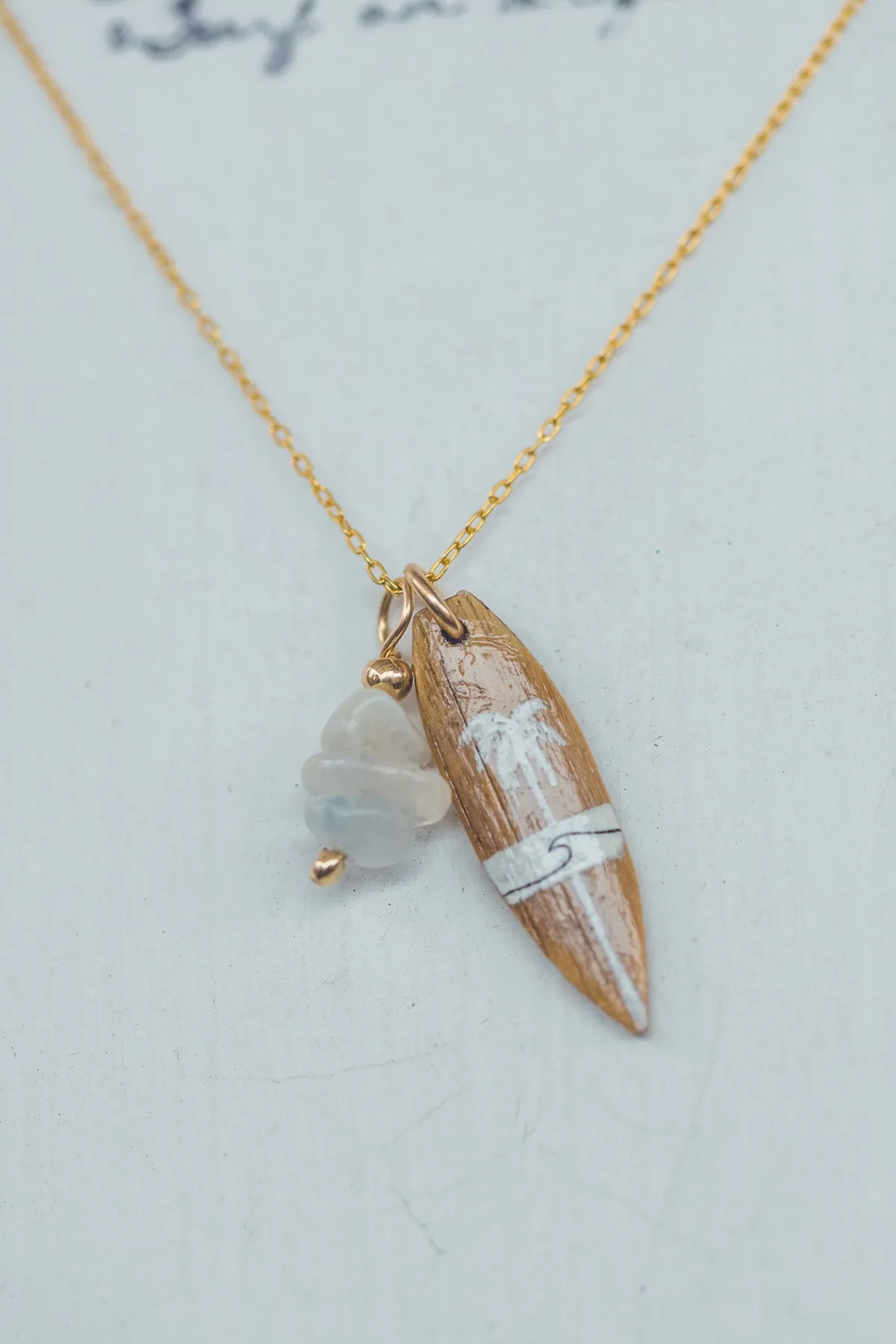 UNIQUE SURF GOLD NECKLACE
