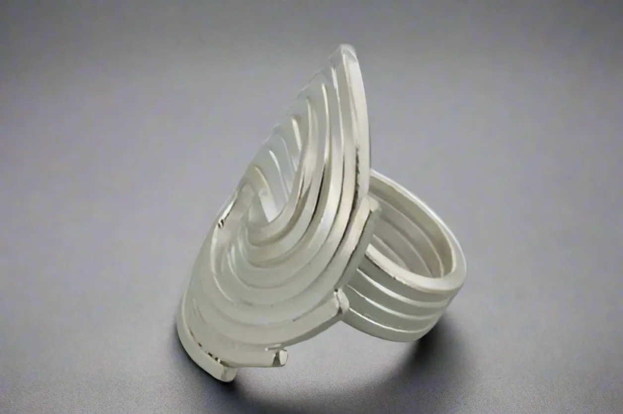 Vortex ring - pure silver