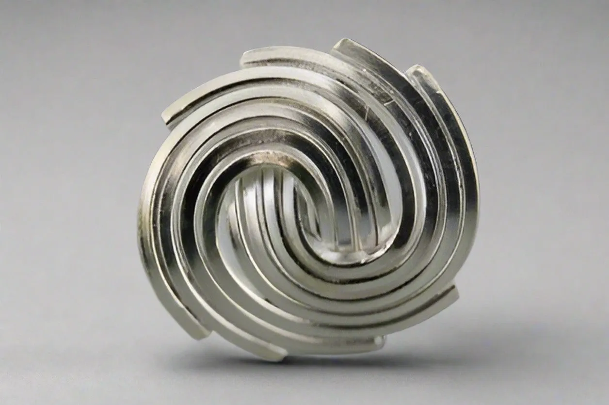 Vortex ring - pure silver