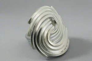 Vortex ring - pure silver