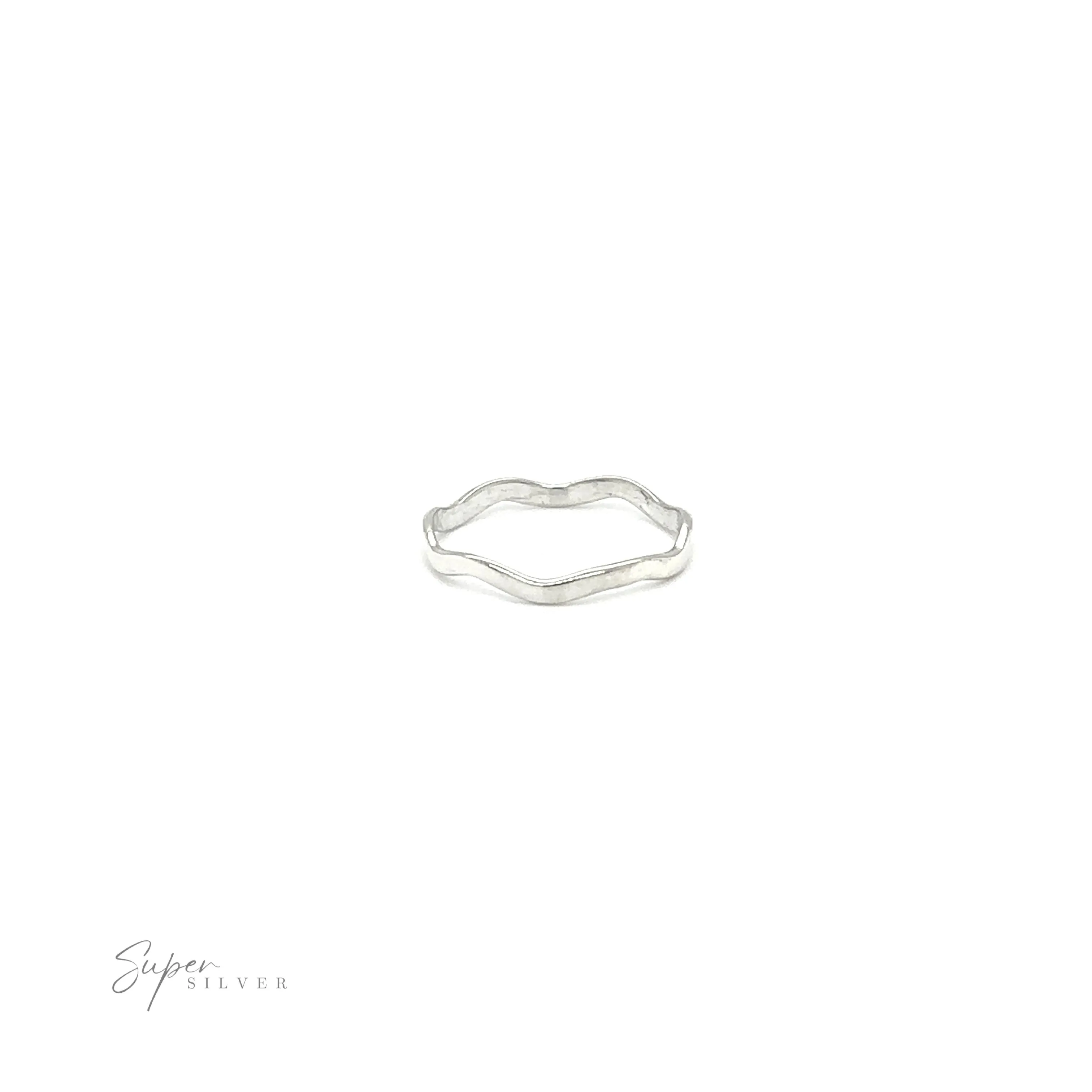 Wavy Silver Band