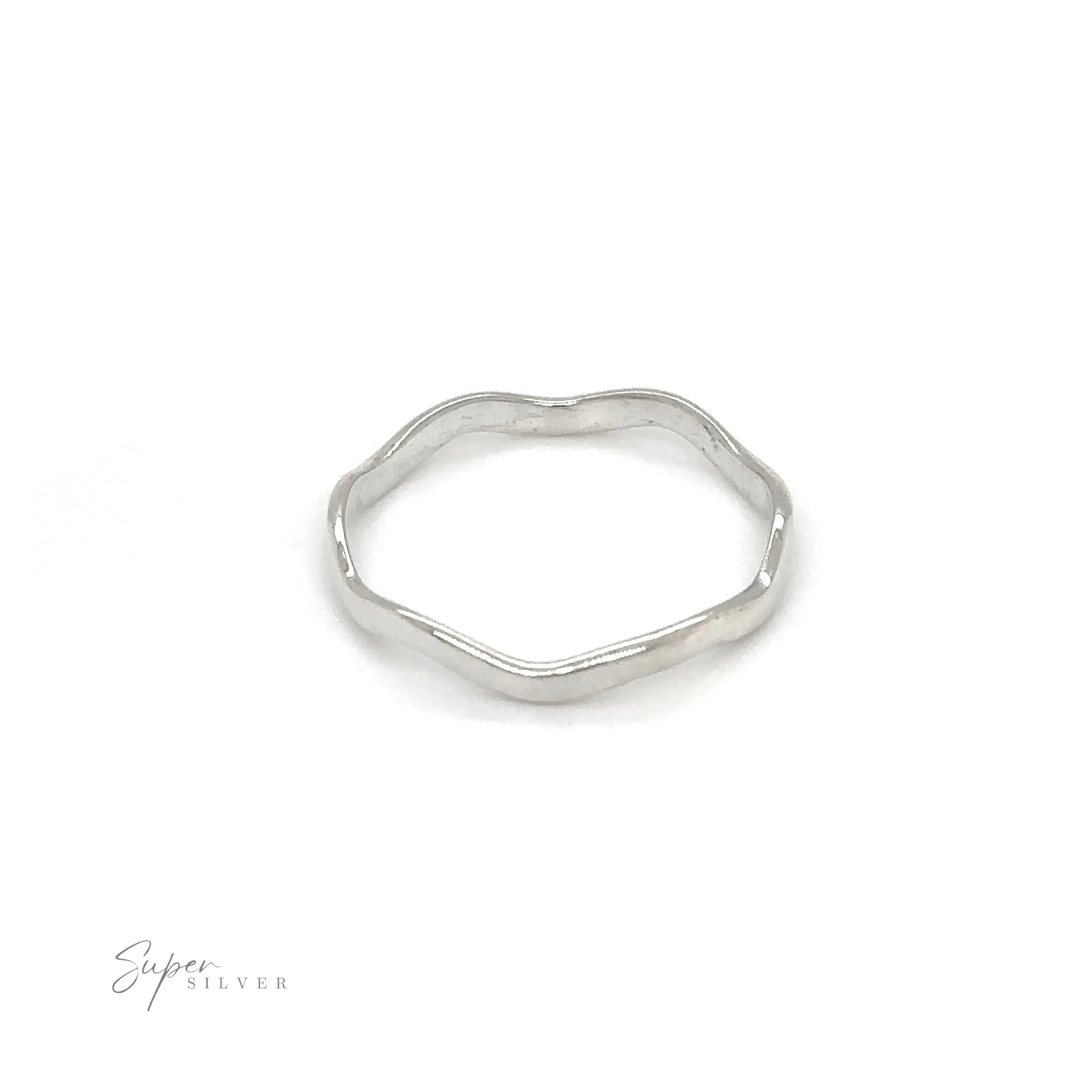 Wavy Silver Band