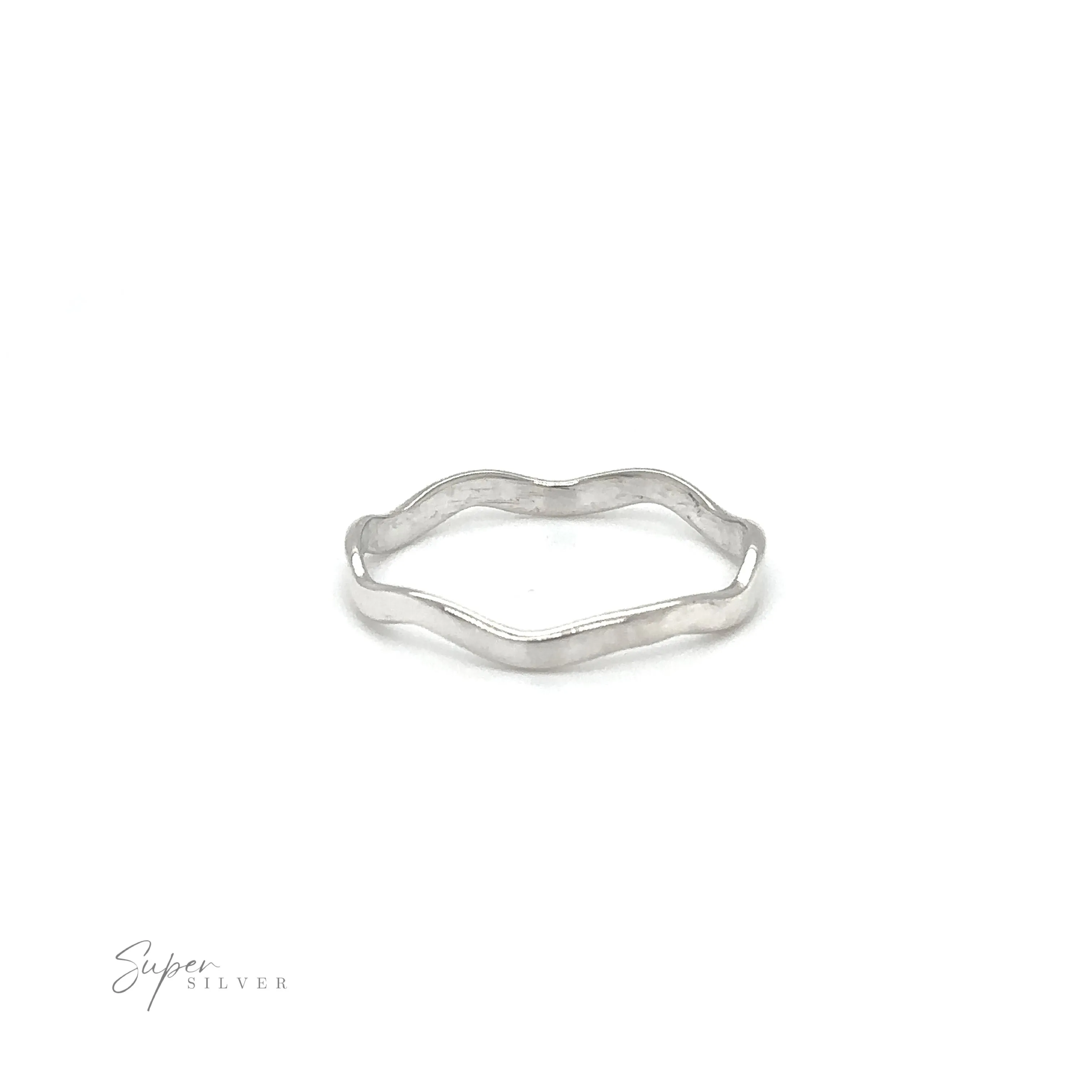 Wavy Silver Band