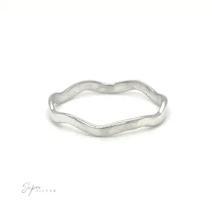 Wavy Silver Band