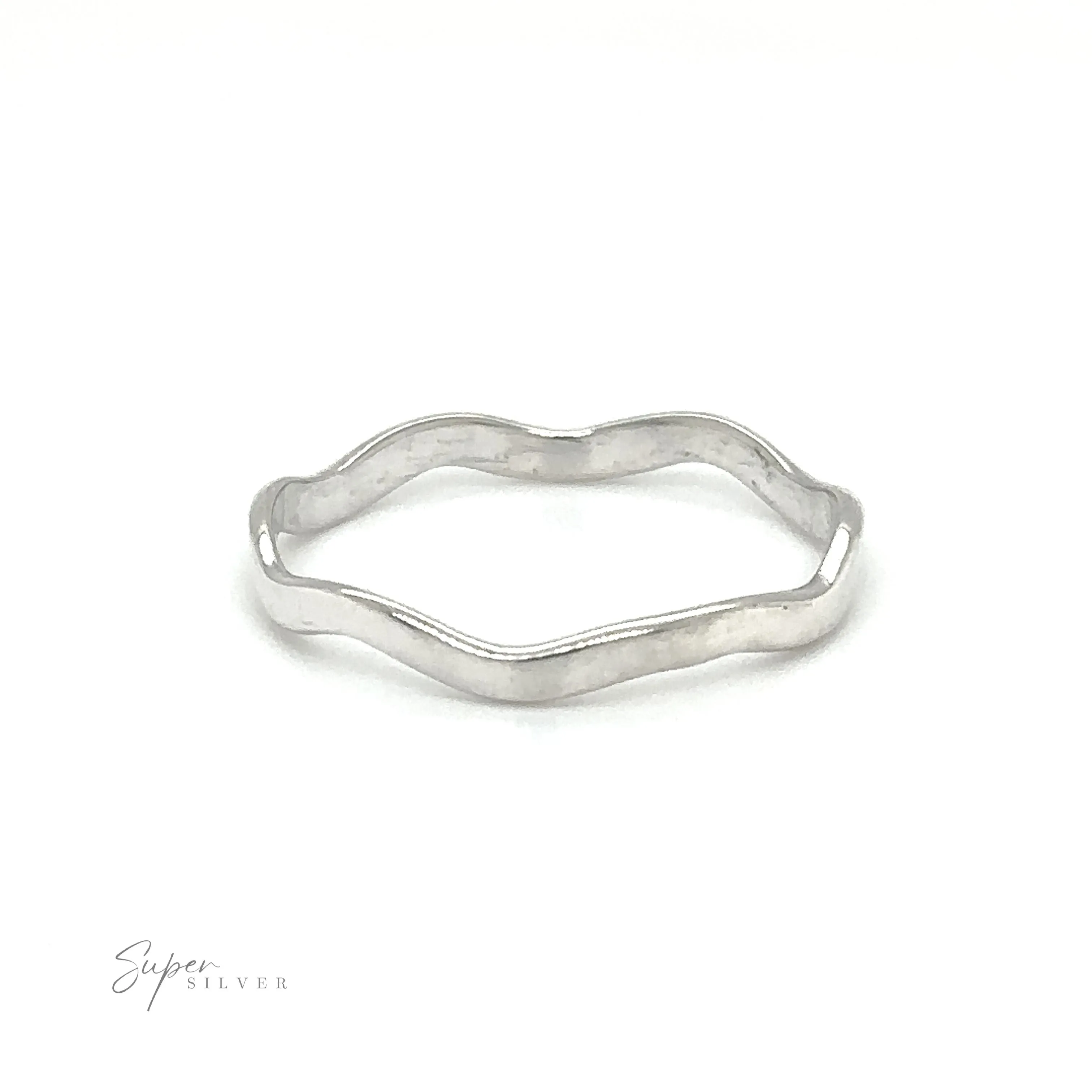Wavy Silver Band
