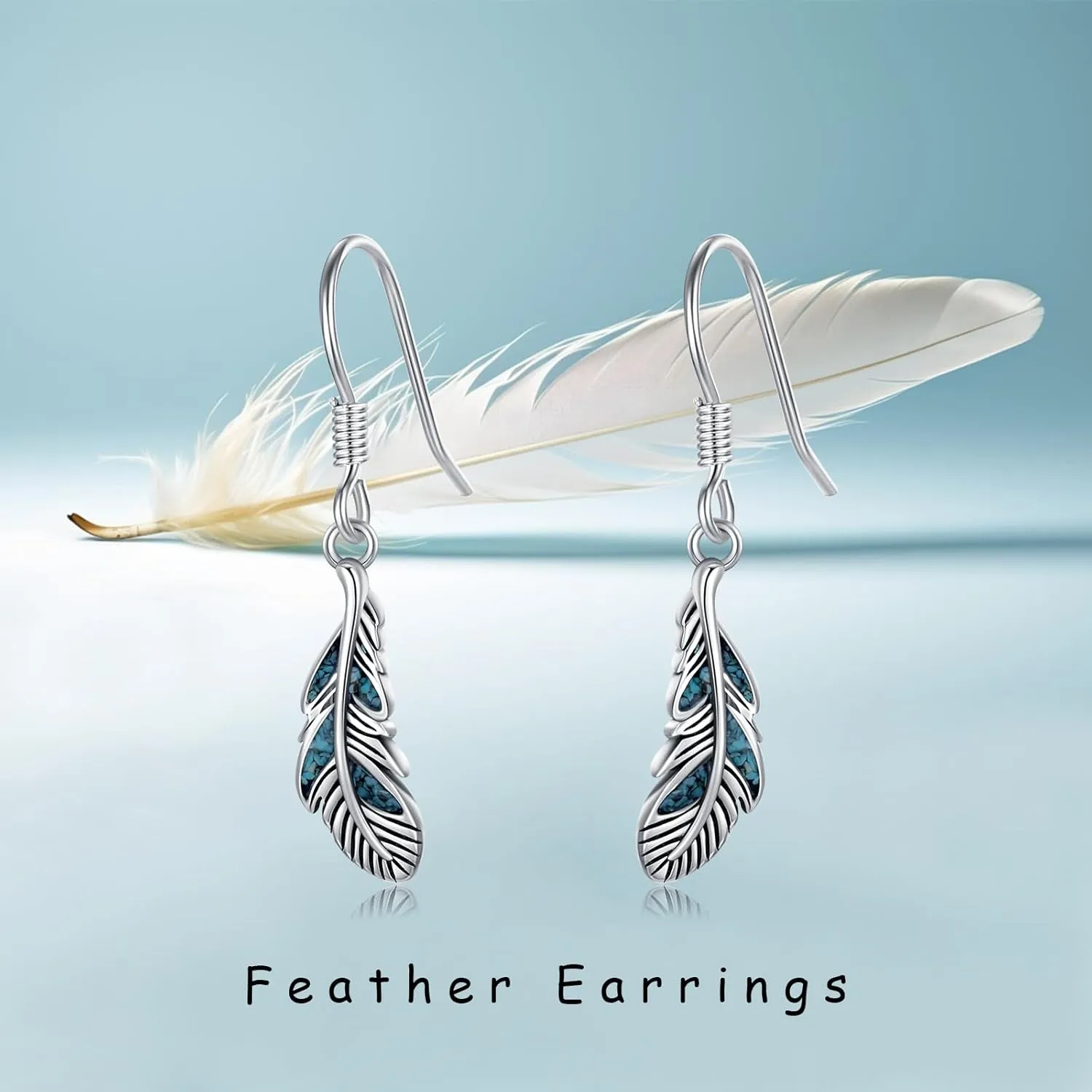 Western Earrings for Women 925 Sterling Silver Turquoise Western Country Dangle Drop Earrings Country Jewelry Gifts for Cowgirl Cowboy