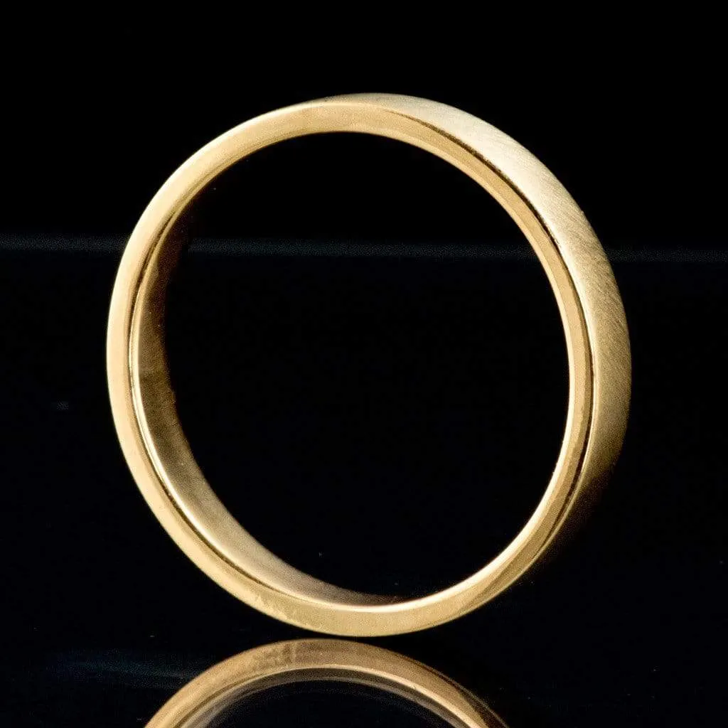 Wide Flat Modern Simple Comfort-fit Wedding Band