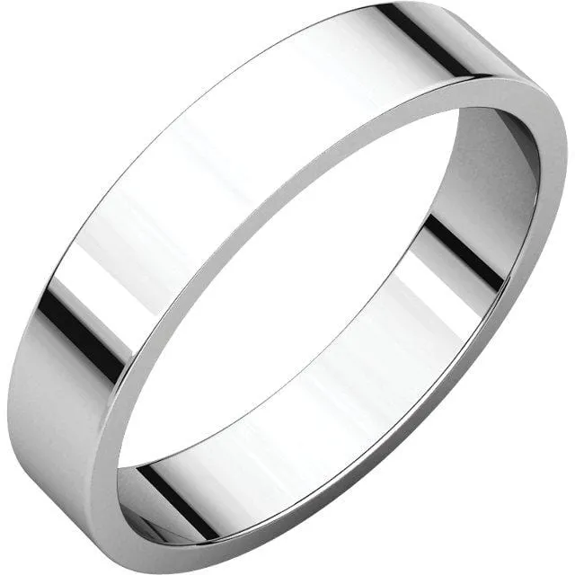 Wide Flat Modern Simple Comfort-fit Wedding Band