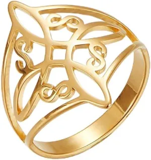 Witches Knot Ring for Women Stainless Steel Geometric Style Witchcraft Celtic Amulet Ring Celtic Knot Ring Vintage Jewelry for Women