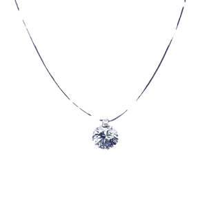 Womens Swarovski Styled Crystal Snowflake Necklace