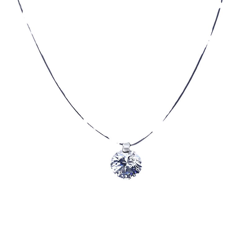Womens Swarovski Styled Crystal Snowflake Necklace